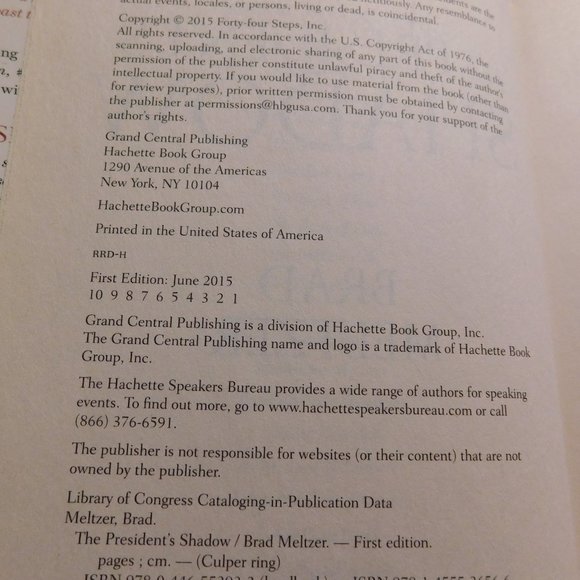 Brad Meltzer Books The Lincoln Conspiracy and The President's Shadow - Picture 3 of 5